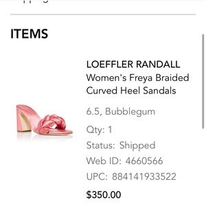 Loeffler Randall Women's Freya Pink Sandals